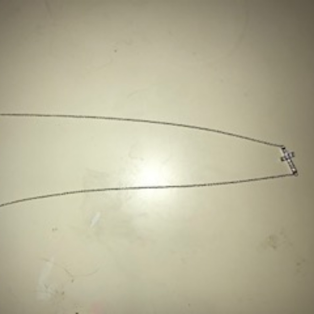 silver cross necklace